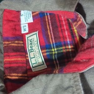 LL Bean heavy lined work shirt
